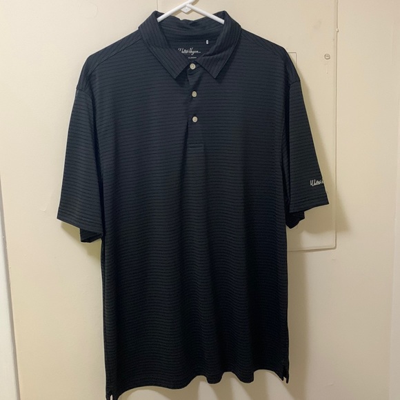 Men’s Walter Hagen Polo XL Black Striped - Picture 1 of 6